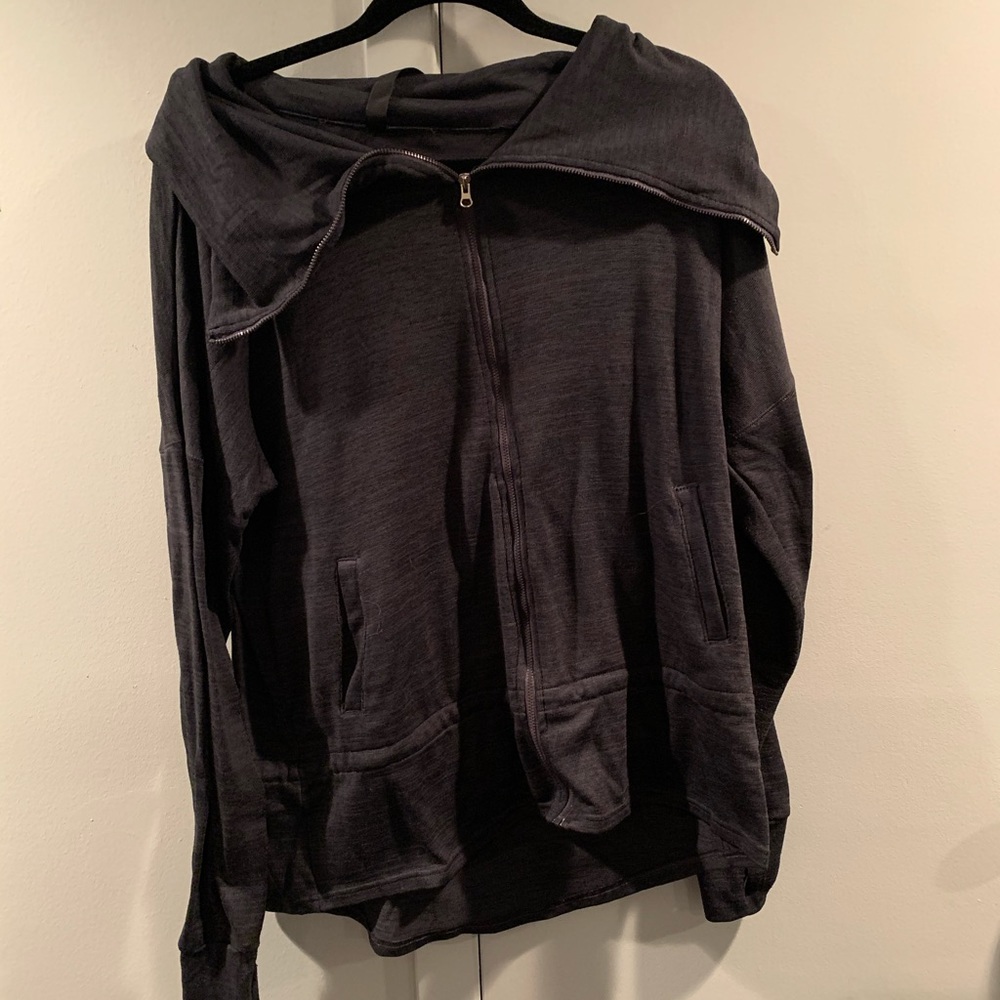Grey zip up